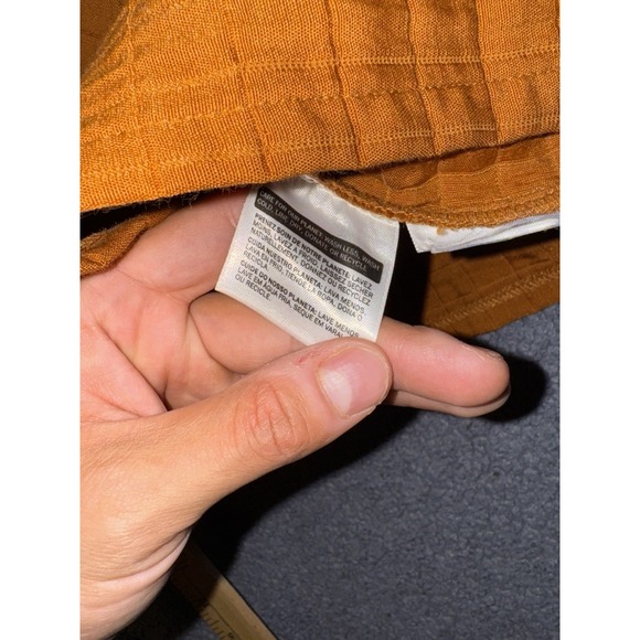 LEVI'S Cait Puff-Sleeve Blouse Burnt Orange Size Large - Picture 5 of 7